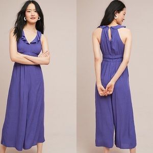 Anthropologie Syros Ruffled Jumpsuit by Maeve